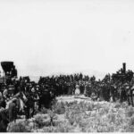 Joining the Tracks For the First Transcontinental Railroad, Promontory, Utah, Territory